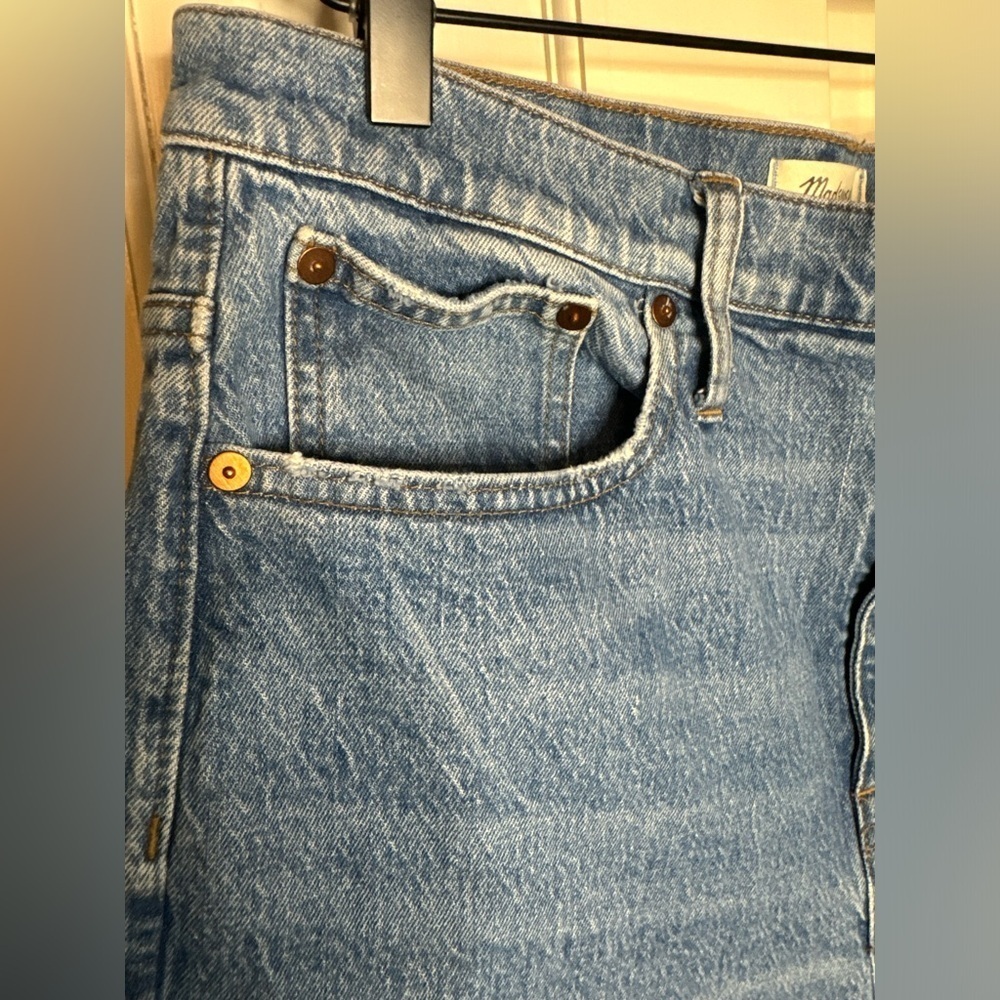Madewell The Balloon Classic Straight Medium Wash Jeans Size 30P - Picture 3 of 9